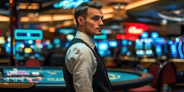 Studio dealer langsung Yggdrasil di betking dengan kamera multi-sudut